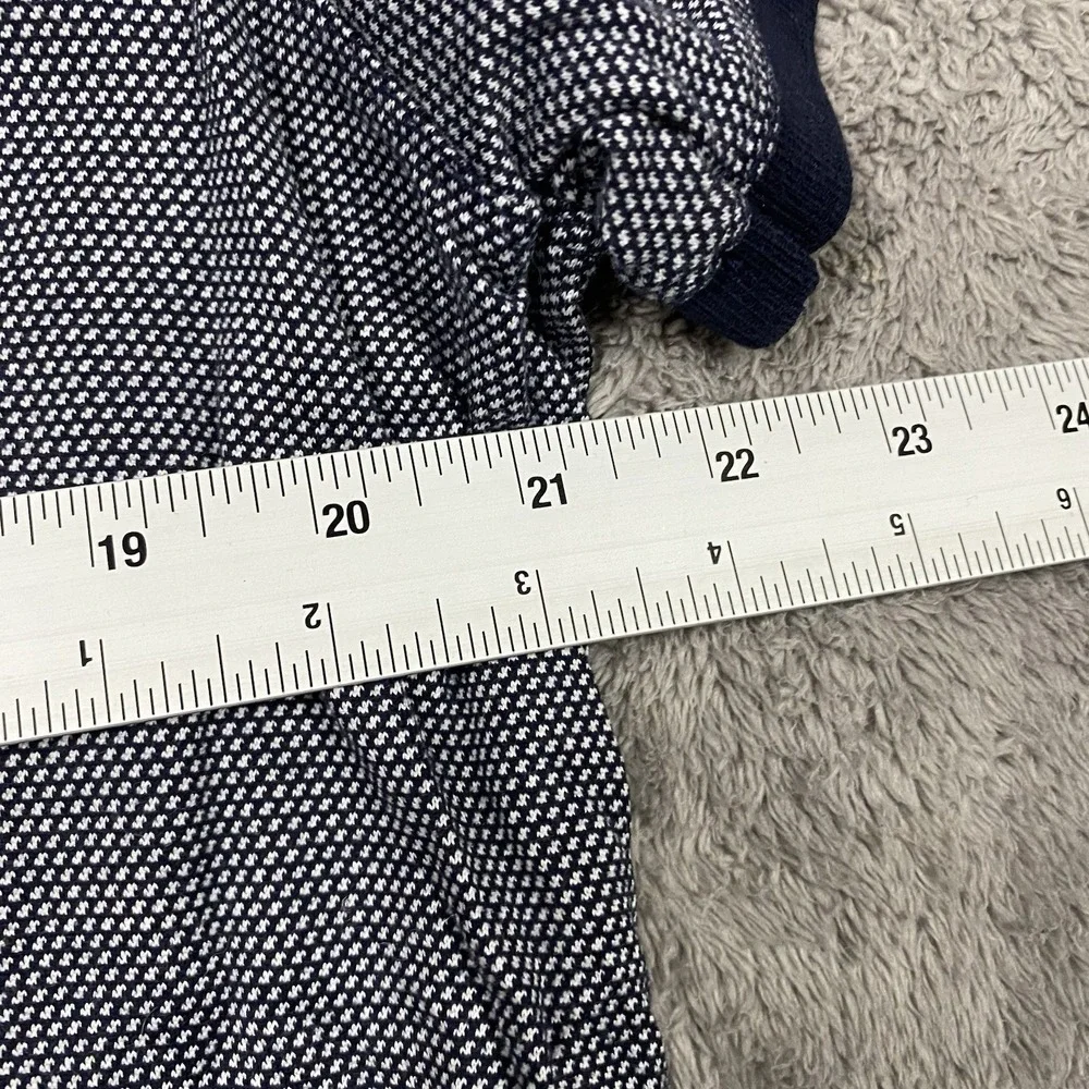 Banana Republic Slim Fit Polo Mens XXL Navy Pattern Buttons Short Sleeve